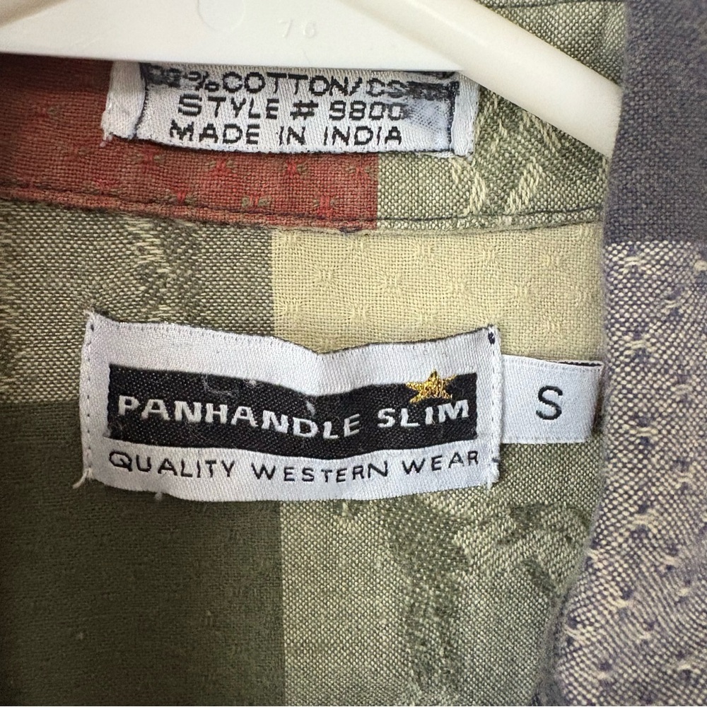 Panhandle Slim Horse Flannel Cotton Small - Picture 3 of 7